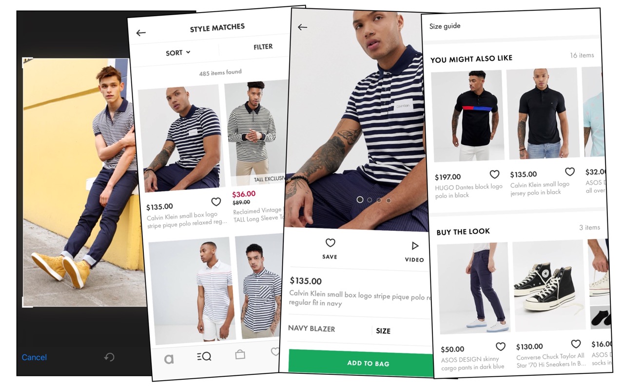 Asos Visual Search and Product Recommendations