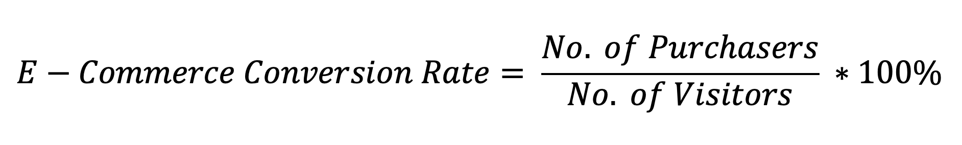 E-Commerce Conversion Rate Calculation