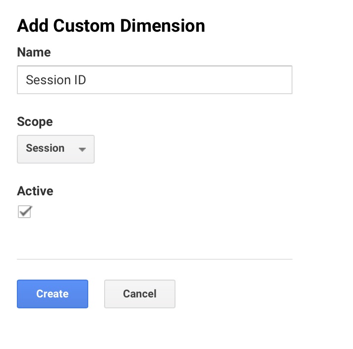 Guide how you setup the session ID custom dimension in Universal Analytics