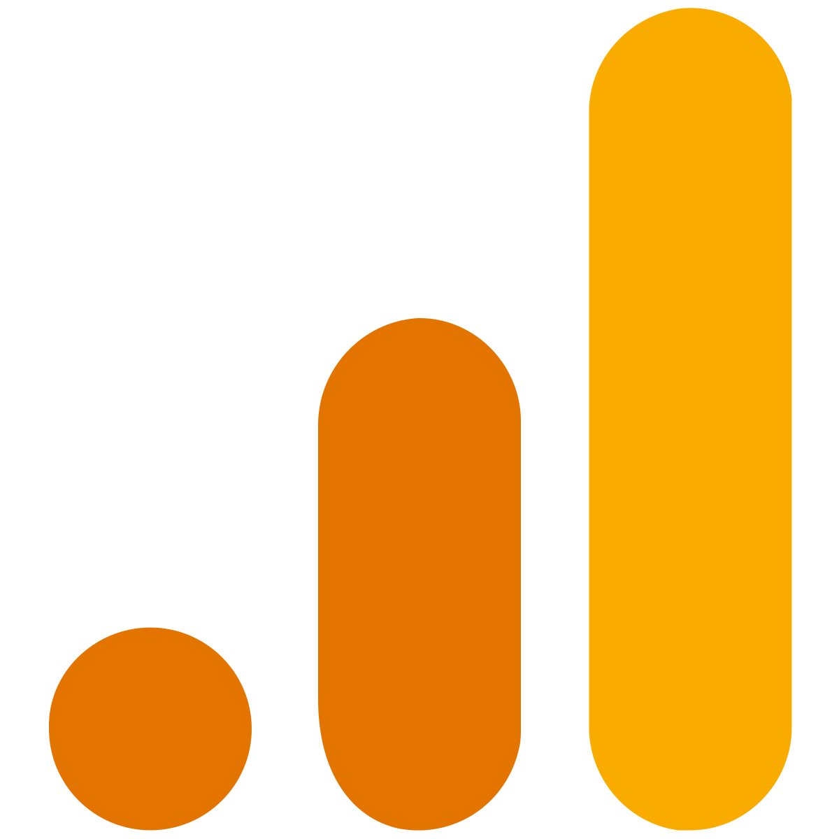 The logo of Google Analytics