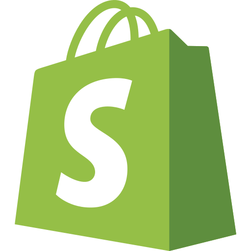 The logo of Shopify shop platform